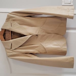 Mackage Beige Leather Jacket